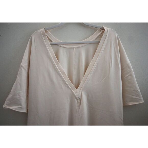 Free People Movement OB1882045 Women's Sz S Blush/Light Pink Hot Shot Tee Romper - Picture 4 of 5